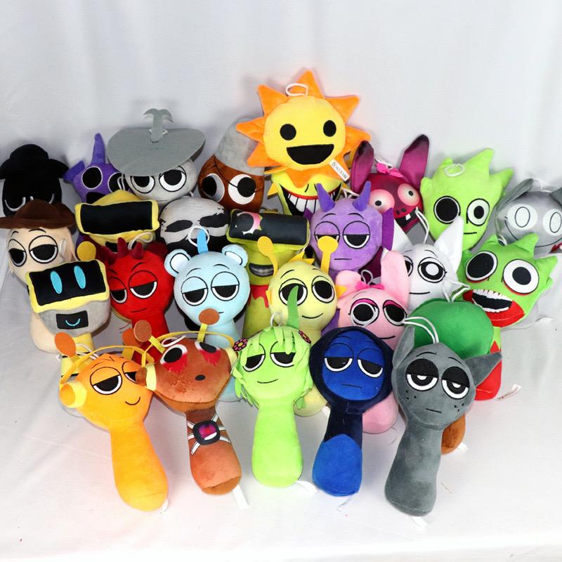 New Sprunki Simon Plush Toys Sprunki Plush Set Sprunky Lime Raddy Brud Dolls Cartoon Stuffed Dolls Pillow Decor Chrismas Gifts
