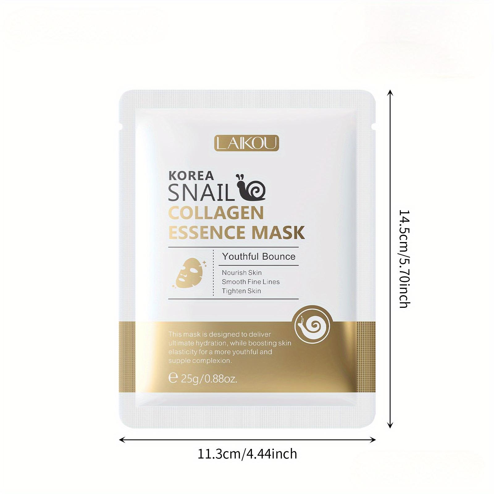 

5 шт/3 шт/1 шт Маска с протеином улитки Увлажняющая и увлажняющая, предотвращающая сухость кожи, ежедневная маска для ухода за кожей 1PC