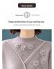 Mom's Winter Plus Velvet Layered Half-High Collar Sweater for Middle-Aged and Elderly Women - Warm Knitwear Base Layer