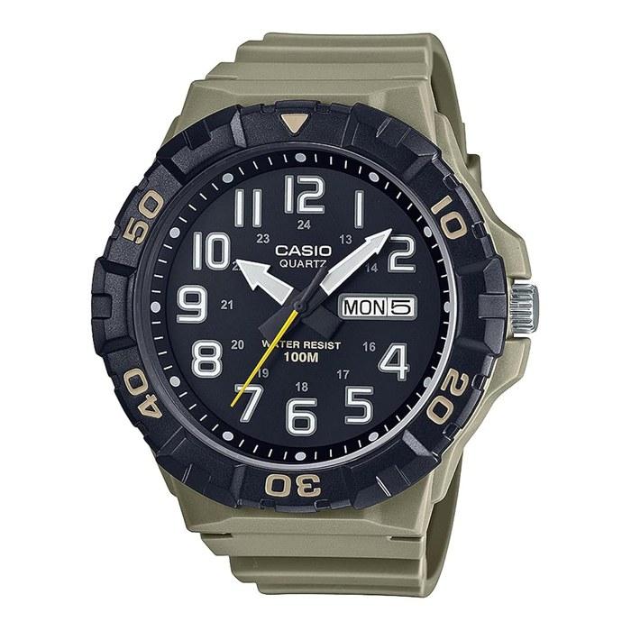 Casio MRW-210H-5AVDF Analog Watch, Men s, Green/Black