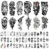 60 Blatt Temporäre Tattoo-Aufkleber, Langlebige Designs für Körperkunst, Einfach anzubringen und zu entfernen, Wasserdichte Temporäre Tattoos