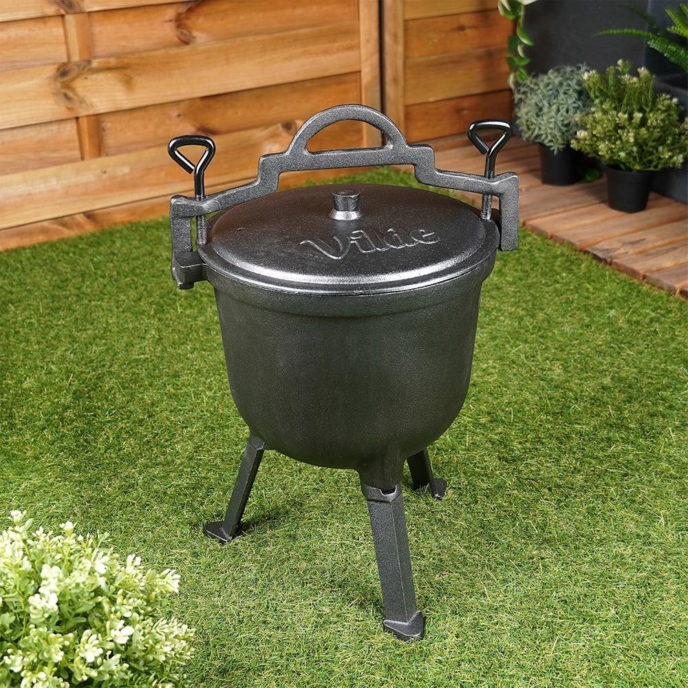 Cast Iron Cauldron On Legs with Lid CAST LINE 4 L