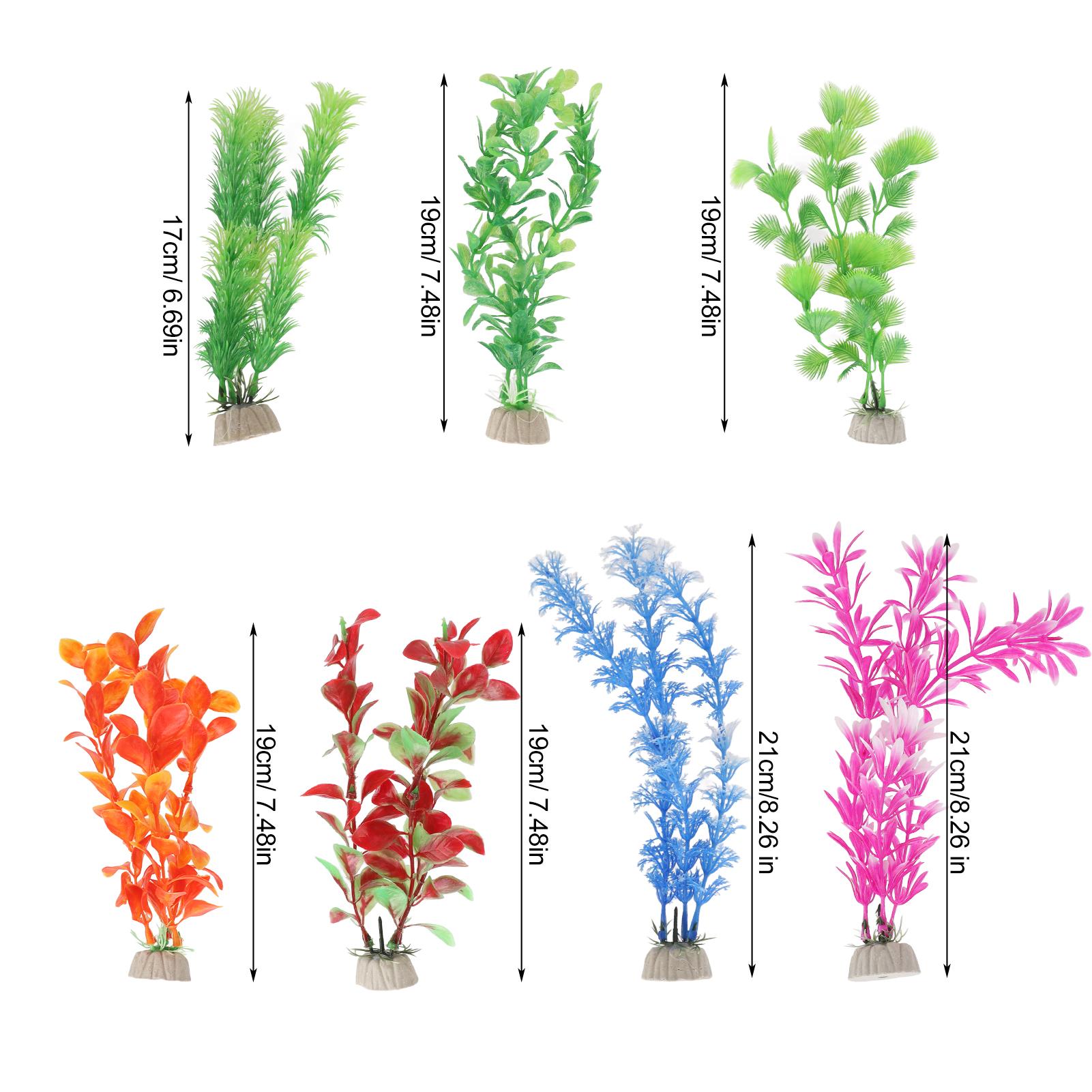 7Pcs Artificial   Plants Simulation Plastic Aquarium   Decoration for Aquarium