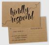 Inkdotpot 50 Blank RSVP Postcards Floral Kraft Rustic Print 4"X6" Response Cards,RSVP Reply Card For Wedding,Bridal Shower,Baby