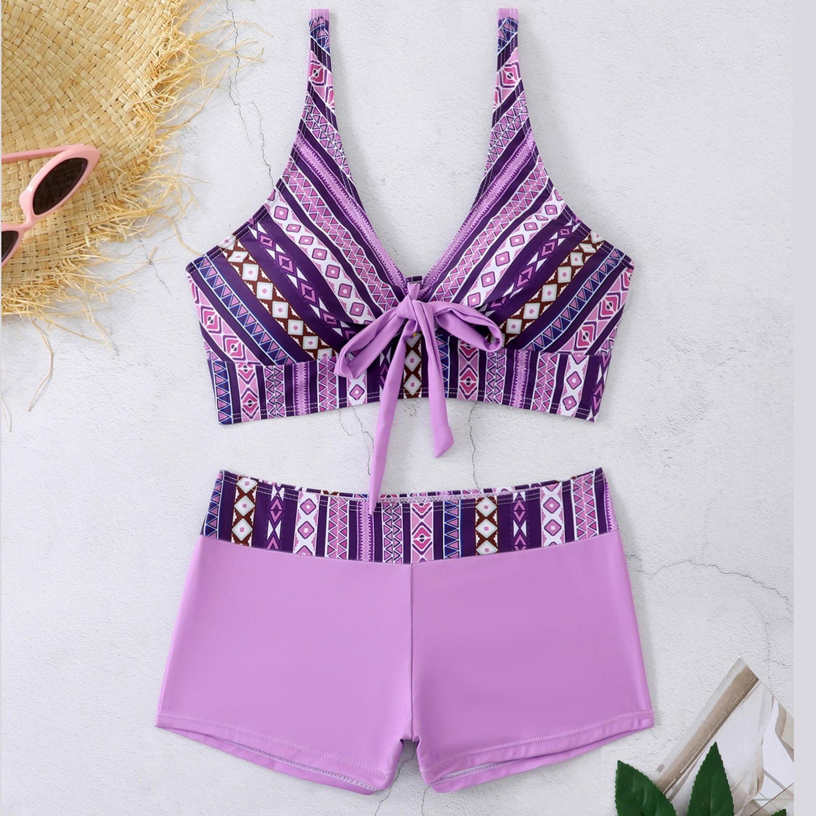 

Женский раздельный модный сексуальный купальник-бикини с принтом и подкладкой для груди без стальных скобок M