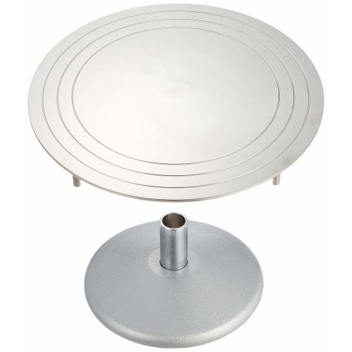 

Endo Shoji Commercial Deco Rotating Table, 30cm, 18-8 Stainless Steel Body with Cast Iron Base, Made in Japan, WDK6303