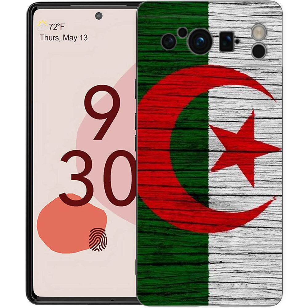 Algeria Passport Phone Case For Google Pixel 10 9 8 7 6 Pro XL 9A 8A 6A 7A 5G Soft Shockproof TPU Black Cover