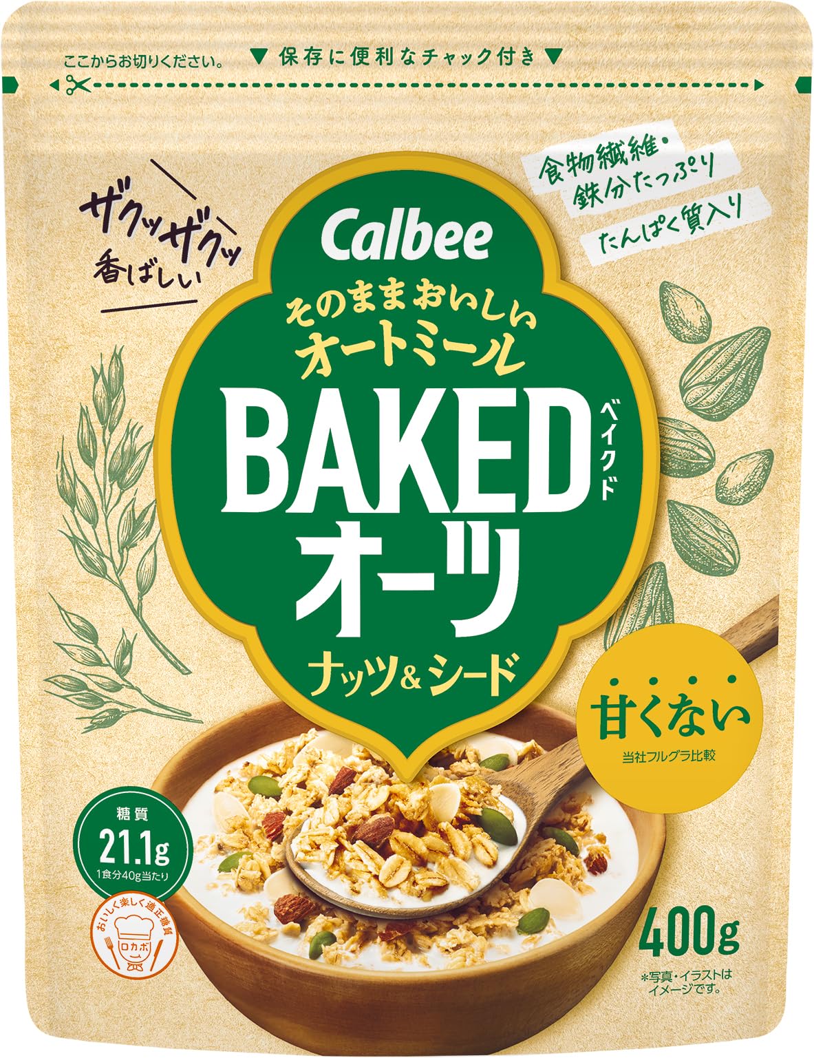 

Семена овса Frugra Calbee Baked Oats 400 г x 8 пакетиков &