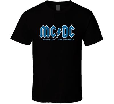 Motor City Dan Campbell Mc Dc Detroit Football Fan T Shirt