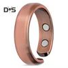 Lady Magnetic Ring Adjustable Opening Design Polished Smooth Electroplated Alloy Simple Style Finger Jewelry for Party Daily Life Date