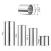 Dreld Guitar Slide Set, 7cm6cm5.1cm2.8cm, Silver Stainless Steel Cylinder Tone Bars, Guitar Accessories, 4-Piece Set