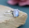 Handmade Moonstone Ring in 925 Sterling Silver – Boho Statement Jewelry moonstone ring