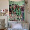 Retro Gorillaz Poster Musikdrucke Gedruckte Große Wandteppiche Hängend Tarot Hippie Wandteppiche Schlafsaal Günstig Hippie Wandbehang