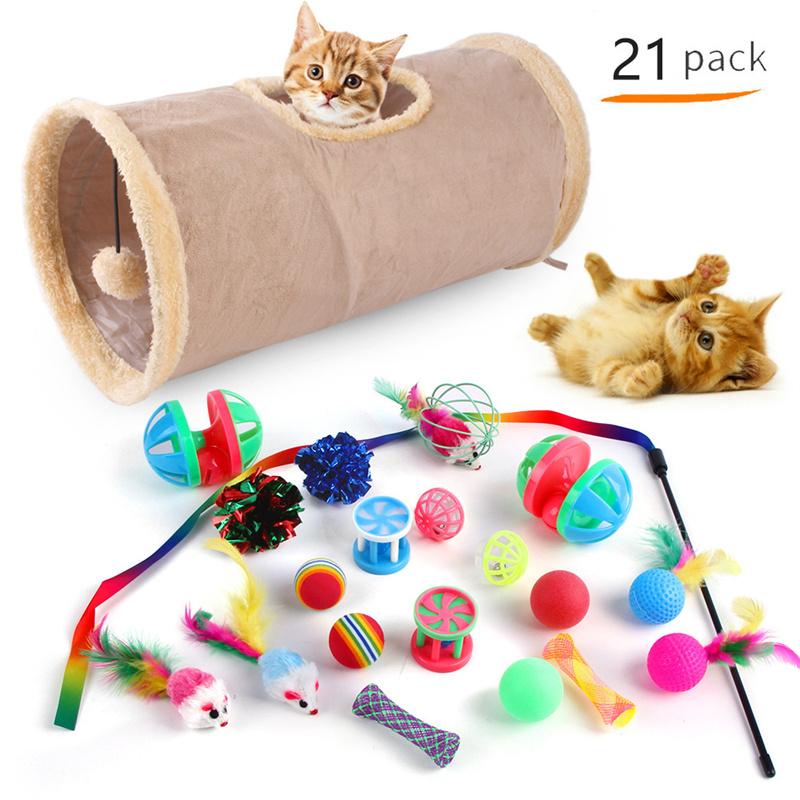 Cat Toys Mouse Shape Balls Cat Tent Foldable Cats Play Tunnel Chat Funny  Kitten Mouse Supplies Simulation Fish Pets Accessories