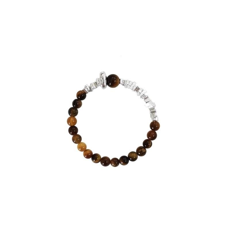 Tiger Stunning Eye Stone Elastic Ring For Women Chic Vintage Design Fashion Jewelry