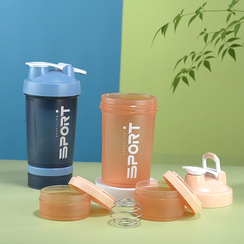 500ml Portable Student Shaker Cup with Scale and Direct Drink Spout