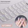 Zhengxiang Japanese Style UV Gel Nail Stickers - Solid Color, Semi-Cured, Popular Light Curing Design