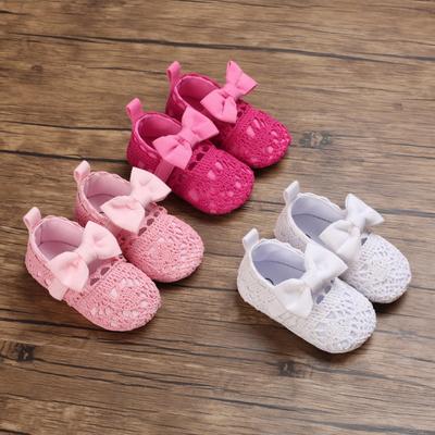 Spring and Autumn 0-1 Years Old Toddler Shoes Lace Girl Baby Shoes Soft Bottom Baby Shoes
