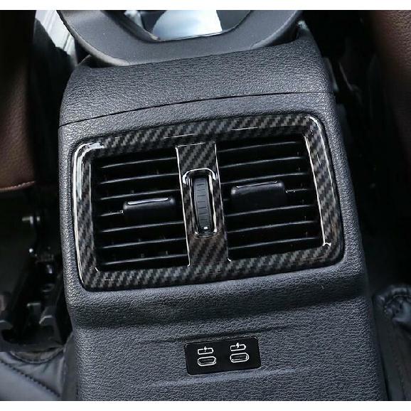 Carbon fiber Rear air outlet vent cover trim 1pcs For BMW X1 2016- F48