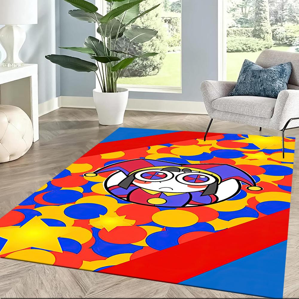 Amazing Digital Circus Square Rugs Are a Great Choice for Living Rooms, Bedrooms, Home Décor, and As Gifts.