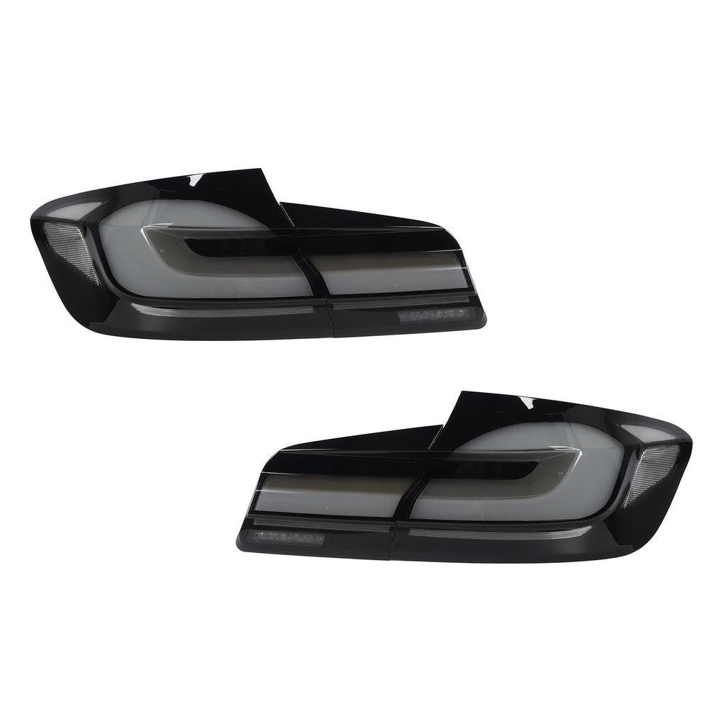 G30 LCI Look LED Tail Lights Rear Lamp Smoked White for 5 Series F10 Sedan M5 2010 to 2016