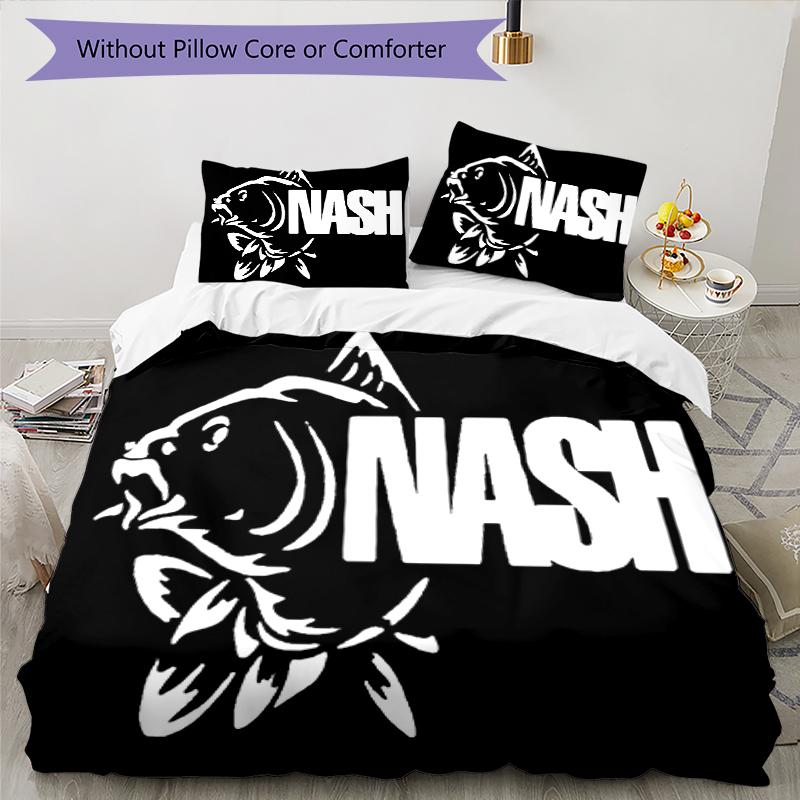 3pcs Nash Tackle1 pattern bedding set duvet cover set includes duvet cover &pillowcases, perfect all season bedroom decoration & gift