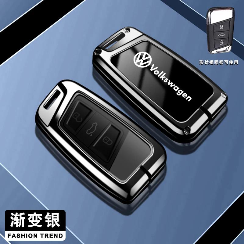 

VW GTI GOLF 2026 Hot For VW VOLKSWAGEN VW Fashion Car Metal Remote Key Case Cover For Volkswagen Tiguan MK2 Magotan Passat B8 CC