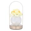 Crystal Flower Lamp Dimmable LED Artificial Flower Touch Light Rechargeable Decorative Light for Bed