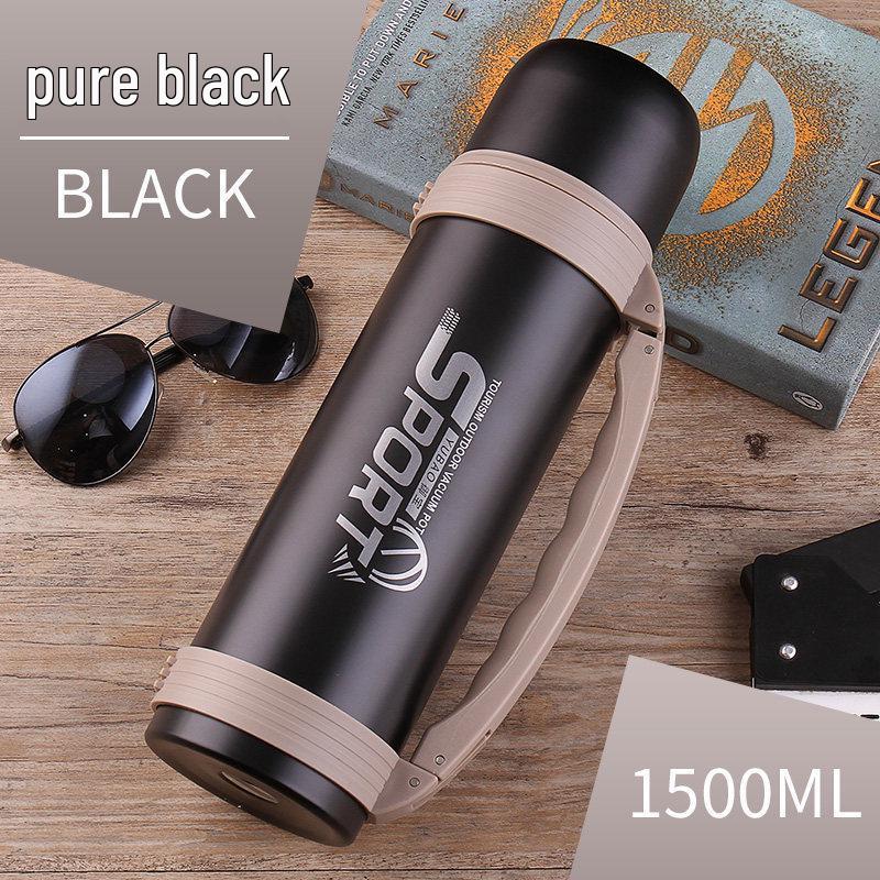 

Men s 1500ml Stainless Steel Travel Thermos Flask - Large Capacity Outdoor Vacuum Bottle