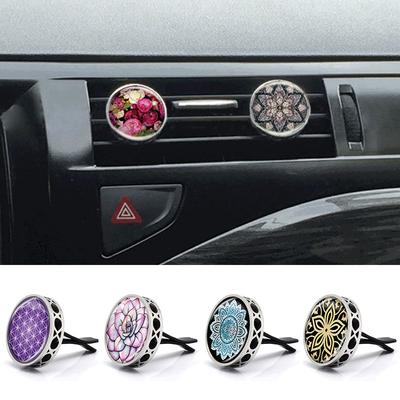 Clip diffuseur de parfum de voiture, 1 pièce, Design creux, désodorisant de voiture, décor de médaillon cadeau