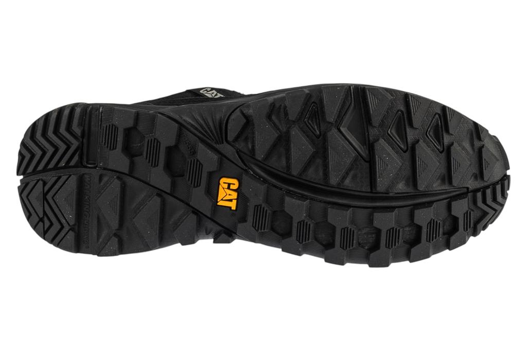 Caterpillar Grapple Suede Mesh, Mens black Sneakers