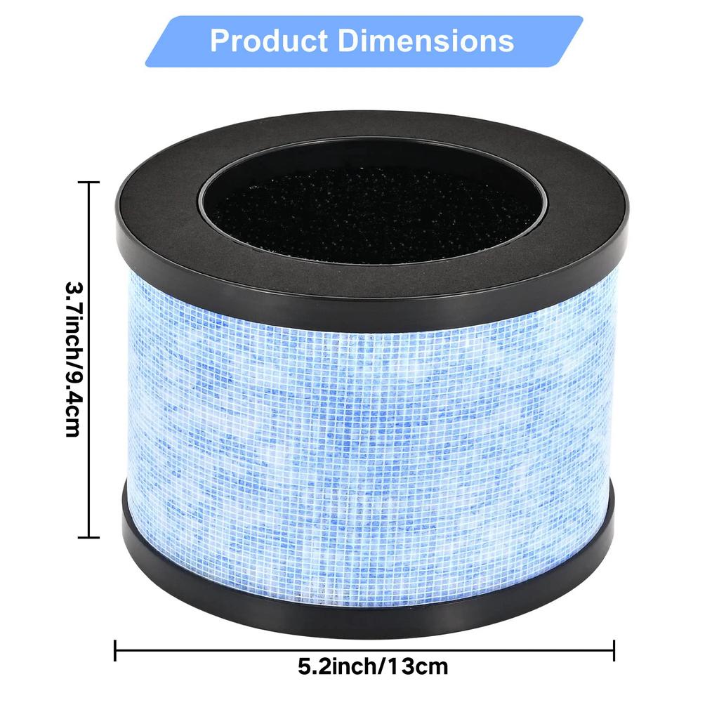Replacement Filter Compatible with AROEVE MK01 MK06 MG01JH,ToLife TZ-K1,FreAire KN6391 and Kloudi DH-JH01 Air Cleaner Purifier