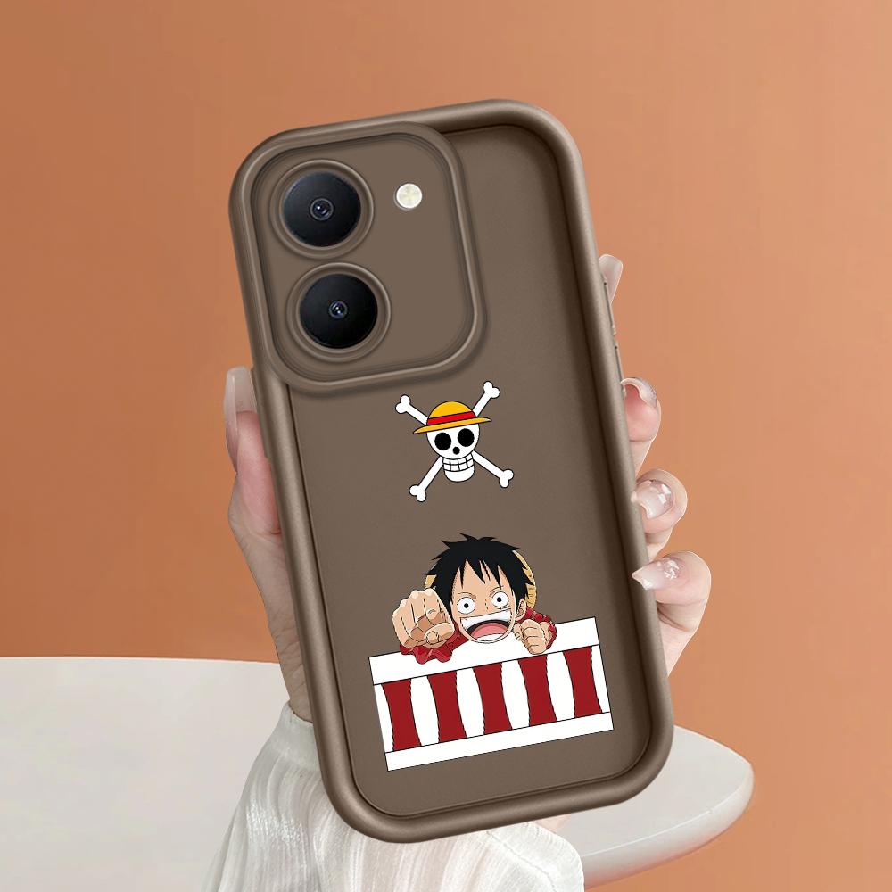 Soft Silicone Square Ladders Cartoon Pattern Full Cover Camera Protection Shockproof Case for iPhone Infinix Tecno Vivo