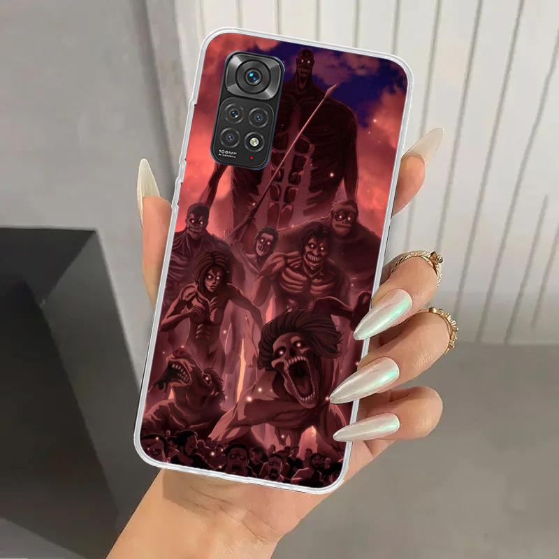 

Attack Anime Phone Case for Xiaomi Redmi Note 14 13 12S 12 11S 11 Pro Plus 11T 11E 10S 9 9S Soft Funda Print Shell Note 13 12S 1 Redmi Note 11T Pro