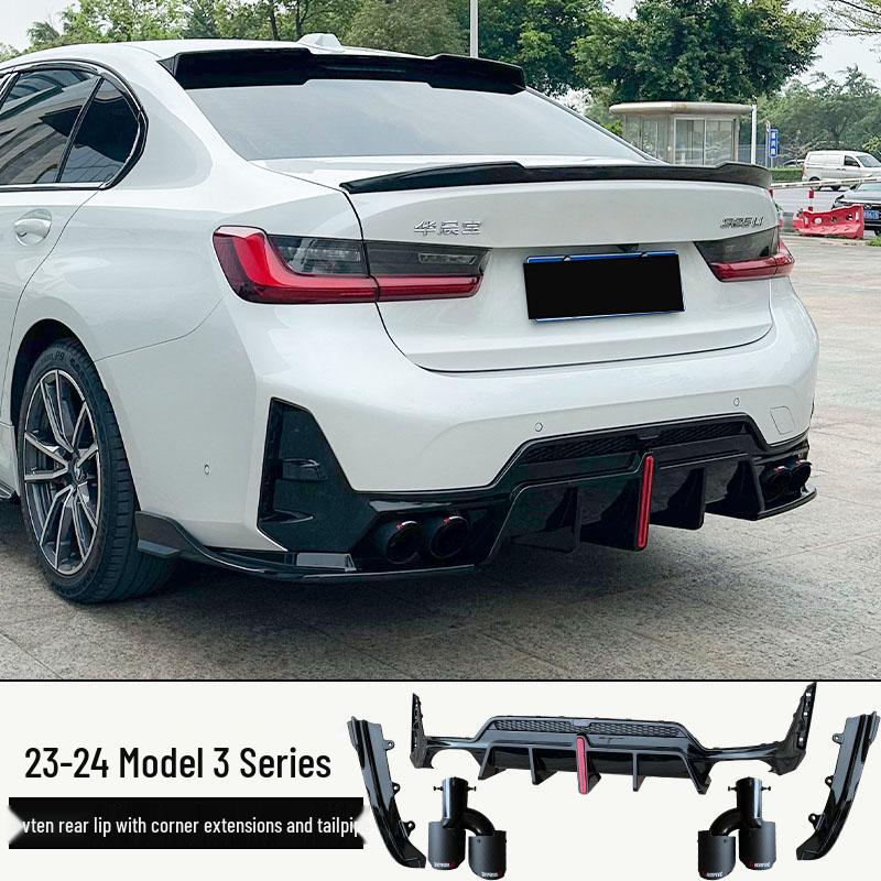 Front Lip & Bumper Kit for 20-25 BMW 3 Series - Black MP