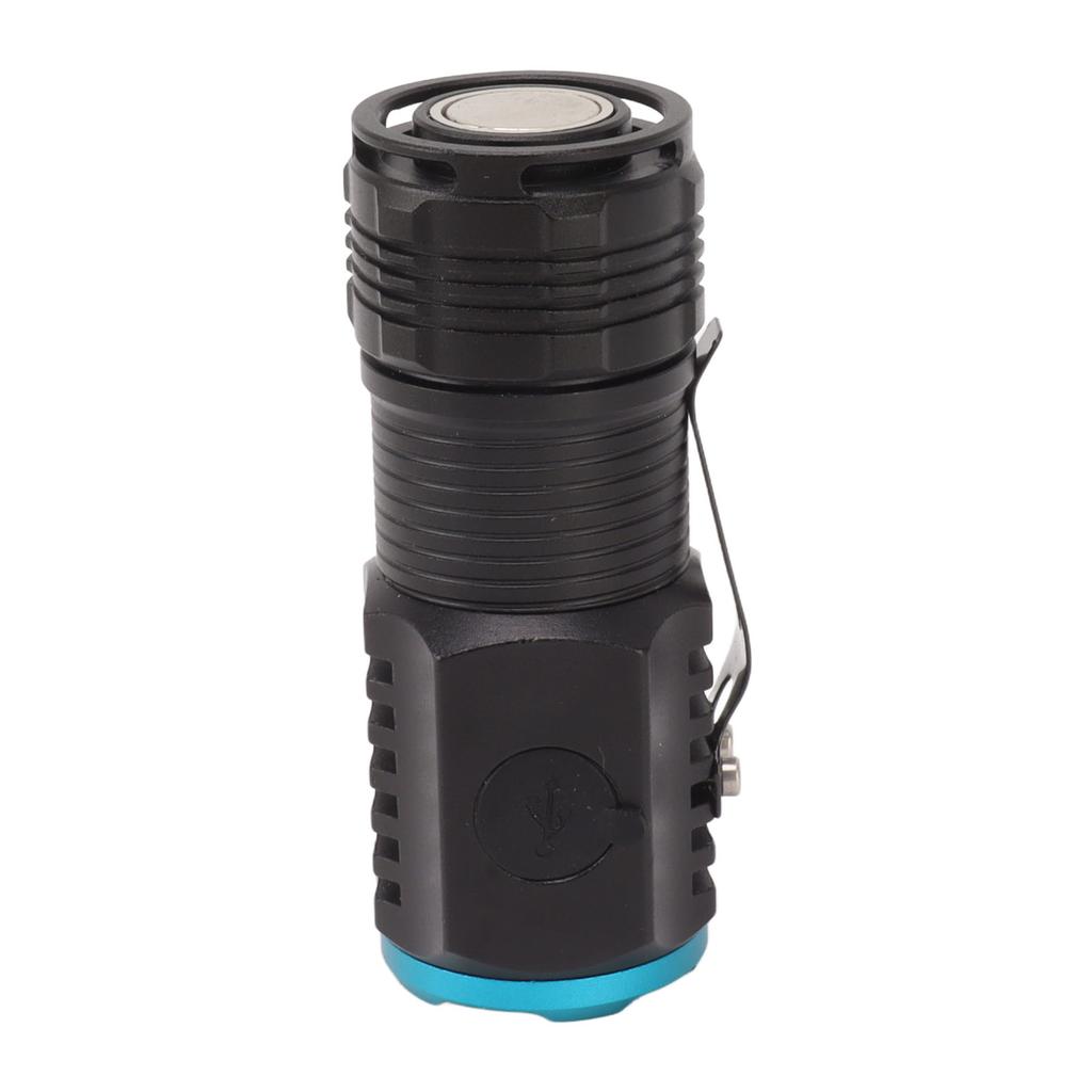 Mini Powerful Flashlight High Luminous Flux 2000lm Bright USB C Rechargeable LED 6 Modes IPX4