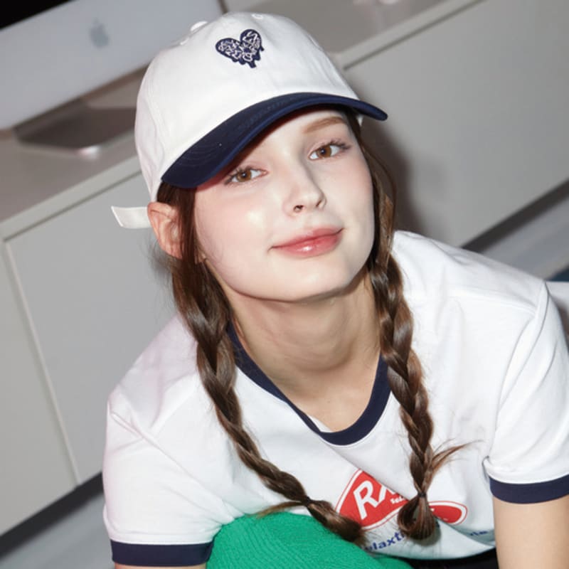 RXMC Melting Heart Two Tone Ball Cap_WHITE/NAVY
