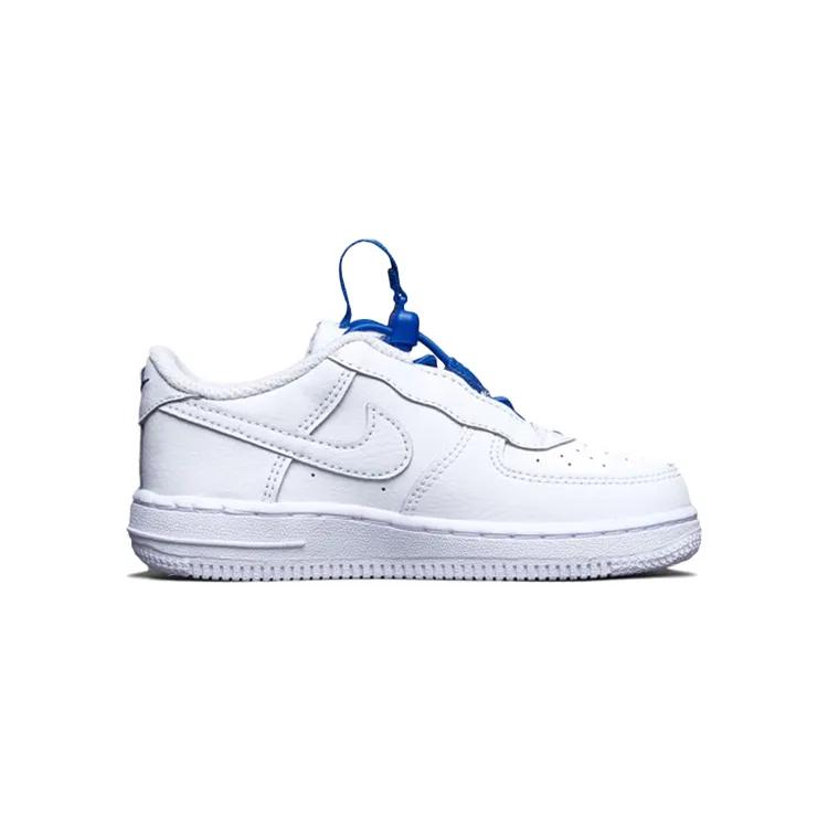 Nike Force 1 Toggle Toddler 'White Hyper Royal' (Unisex) White / Hyper Royal / White Toddler Shoes CU5289 100