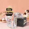 Schwarzgoldene Geburtstags-Geldschein-Geschenkbox „Happy Birthday“ Bargeld-Geschenkbox Bargeld Rosagold Geldscheinklammer Überraschungs-Geburtstagsparty-Zubehör