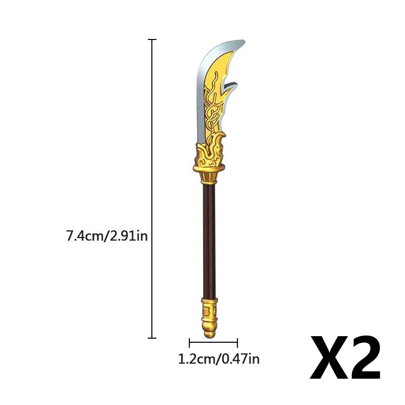 Medieval Weapons MOC Figures Building Blocks Soldiers Accessories Swords Spear Flags Shield Hammer Cowboy Guns Bricks Toys Gifts