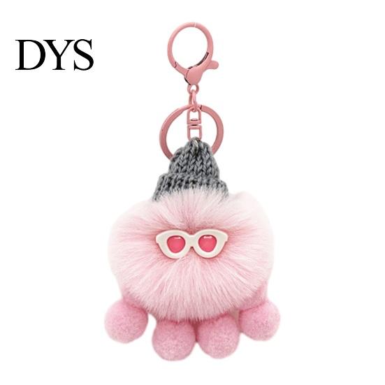 ZeeDier Sleutelhanger Pluche Octopus Sleutelhanger, Pluizig Gevuld Tas Hanger, Hangende Zachte Gebreide Muts met Sleutelhanger voor Rugzakken en Handtassen Sleutelhanger