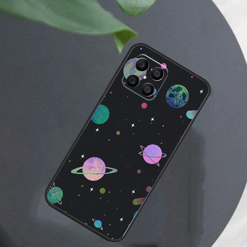Outer Space Planet Stars Moon For Honor Magic 8 7 6 Pro Case For Honor Win RT X9d X9c X9b X9a X8c X8b 50 70 90 200 400 Lite