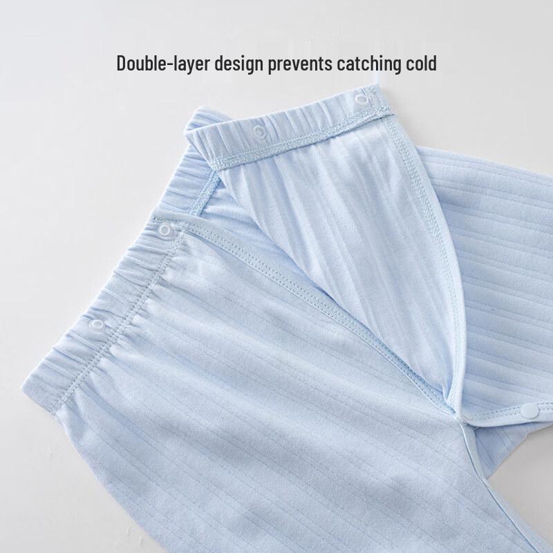 Shubeiyi Unisex Baby Pure Cotton Snap-Button Lounge Pants