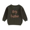 Boy Cute Sweater Children Baby Letter Embroidery Knitted Tops Kids Autumn Winter Pullover Sweaters Clothes