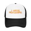 Fashion I Hate Pickleball Mesh Baseball Cap Vintage Trendy Baseball Caps