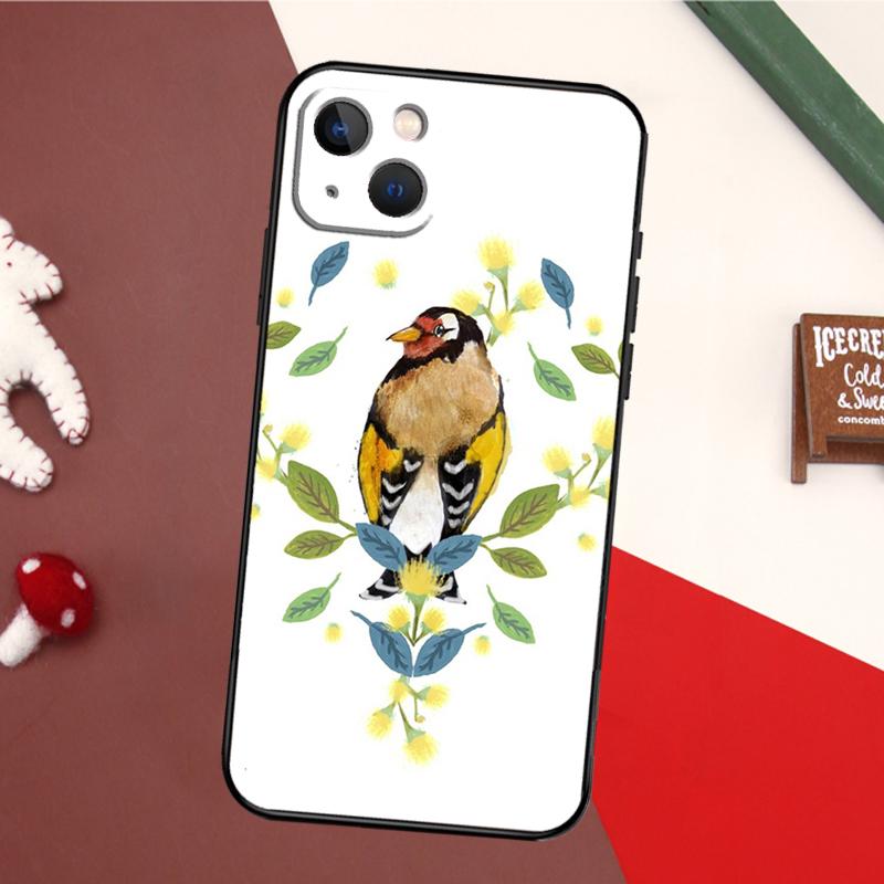 European Goldfinch Phone Case For iPhone 16 15 11 12 13 14 Pro Max X XR XS Max 6 14 Plus Soft Cover
