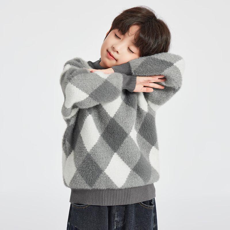

Duoduojia Boys Soft Rhombus Knit Sweater 120