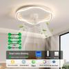 Silent Ceiling Fan Light for Bedroom & Kids' Room, Modern Minimalist Design, Eye-Friendly & Adjustable Lighting