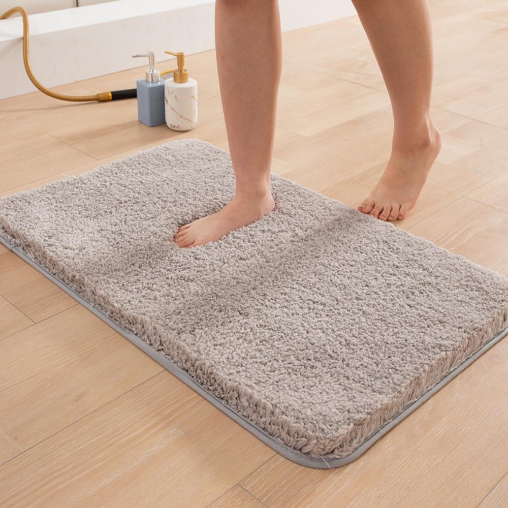 Thickened Velvet Carpet Kitchen Bathroom Absorbent Non-slip Mat