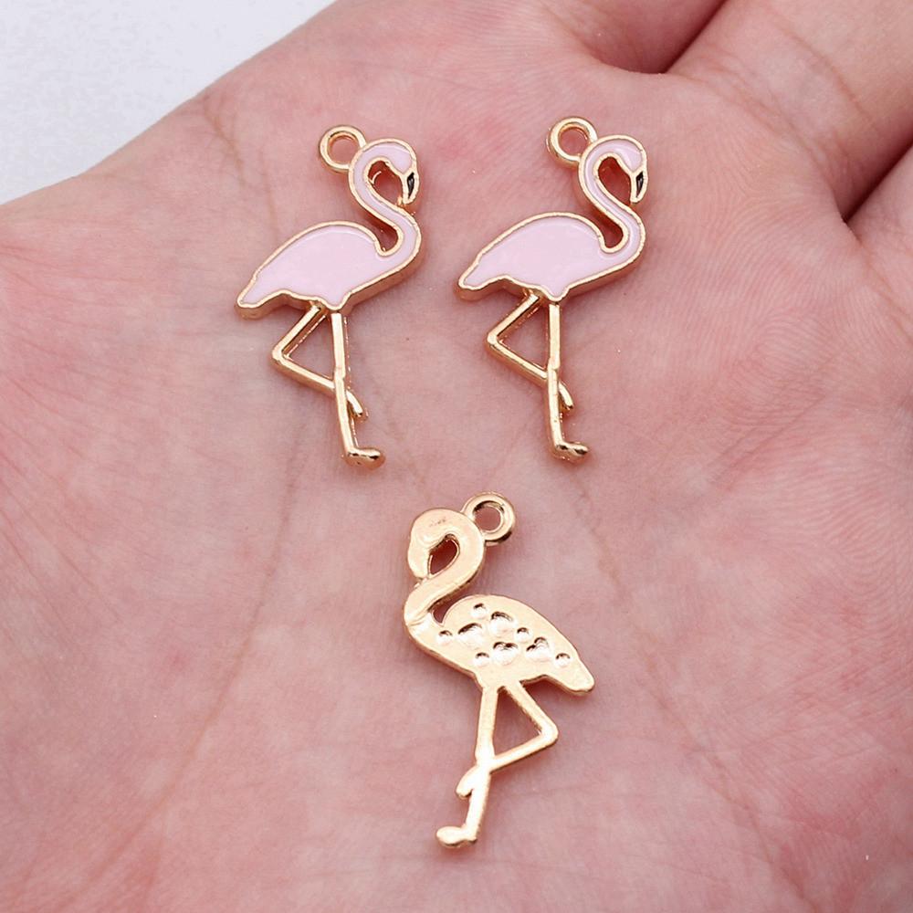 Charms Flamingo Mermaid Enamel Pendants Wedding Jewelry Findings QC054